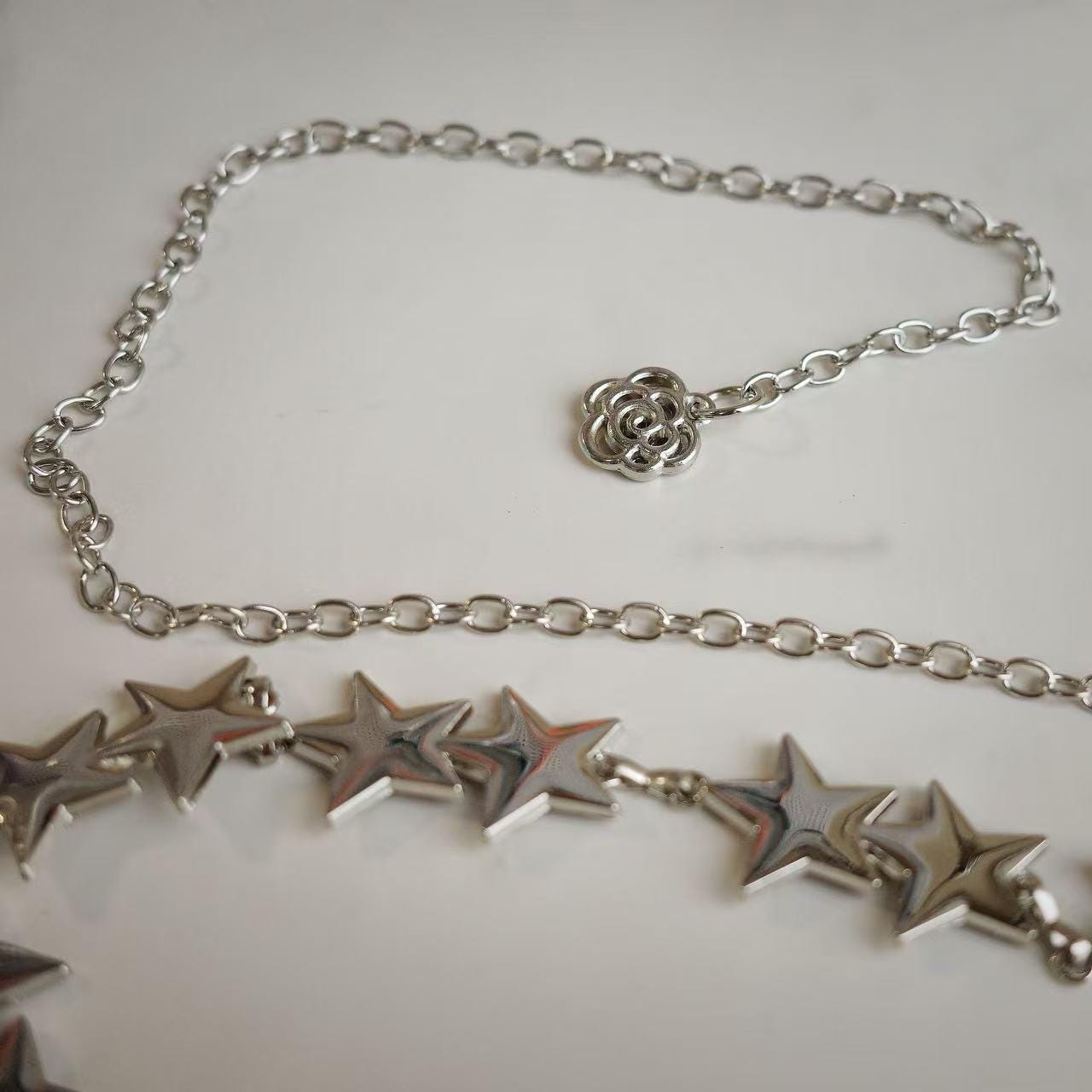 Silver Star Chain Belt