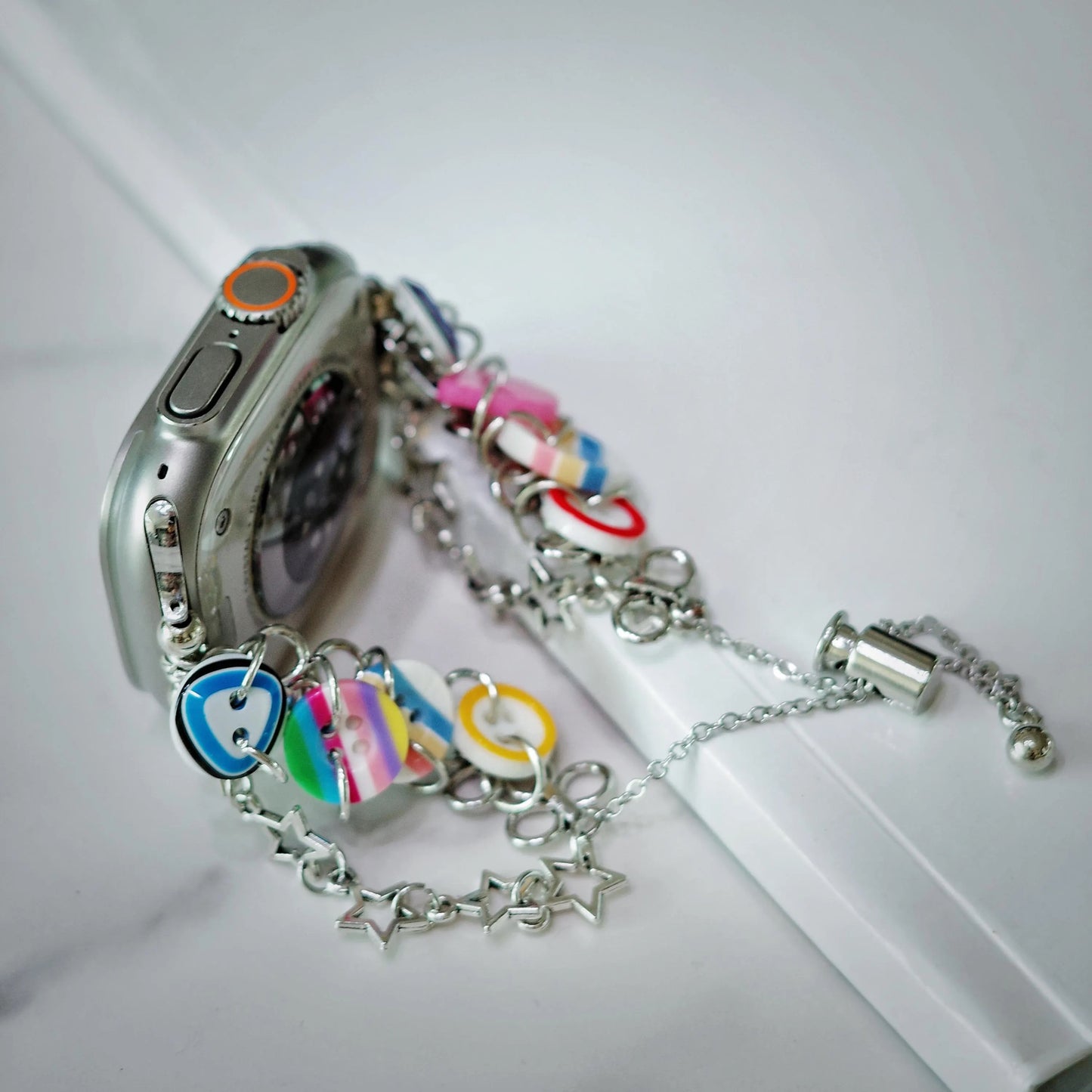 Colorful Button Charm Apple Watch Band