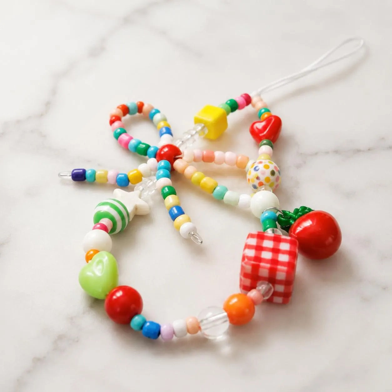 Fruity Beaded Phone Charm