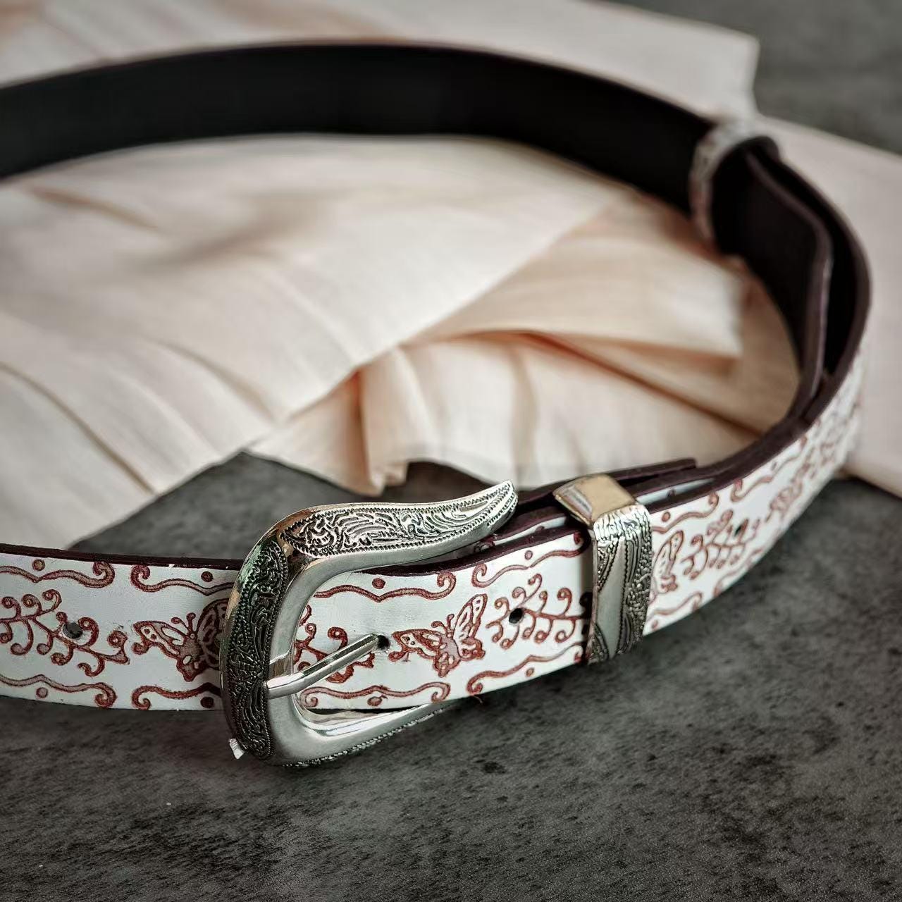 Y2K Butterfly Western Belt