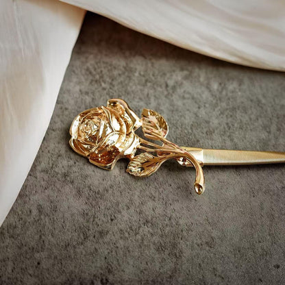 Gold Rose Flower Waist Chain