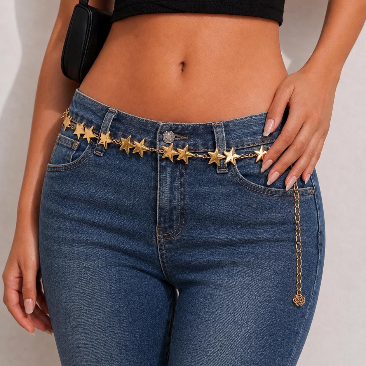 Gold Star Chain Belt
