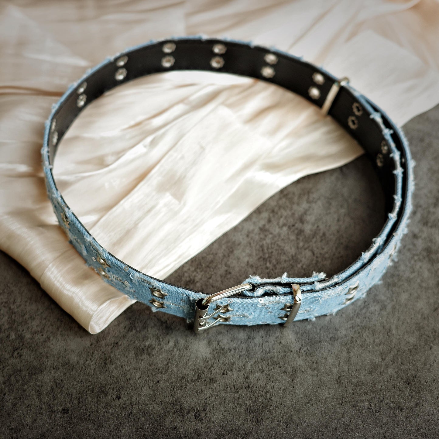 Y2K Star Studded Denim Belt