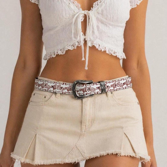 Y2K Butterfly Western Belt