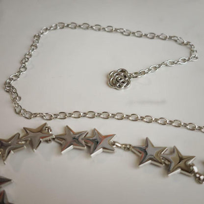 Silver Star Chain Belt