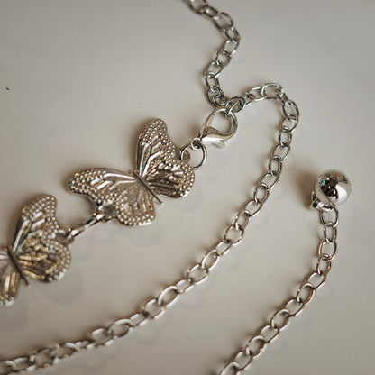 Silver Butterfly Waist Chain