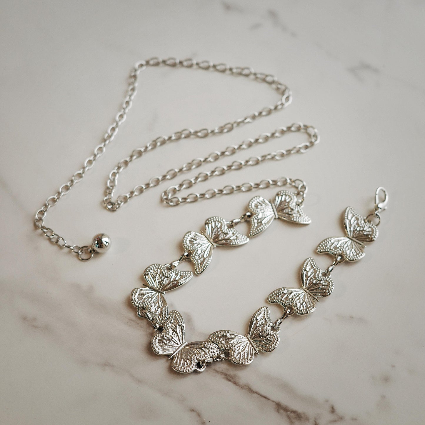Silver Butterfly Waist Chain