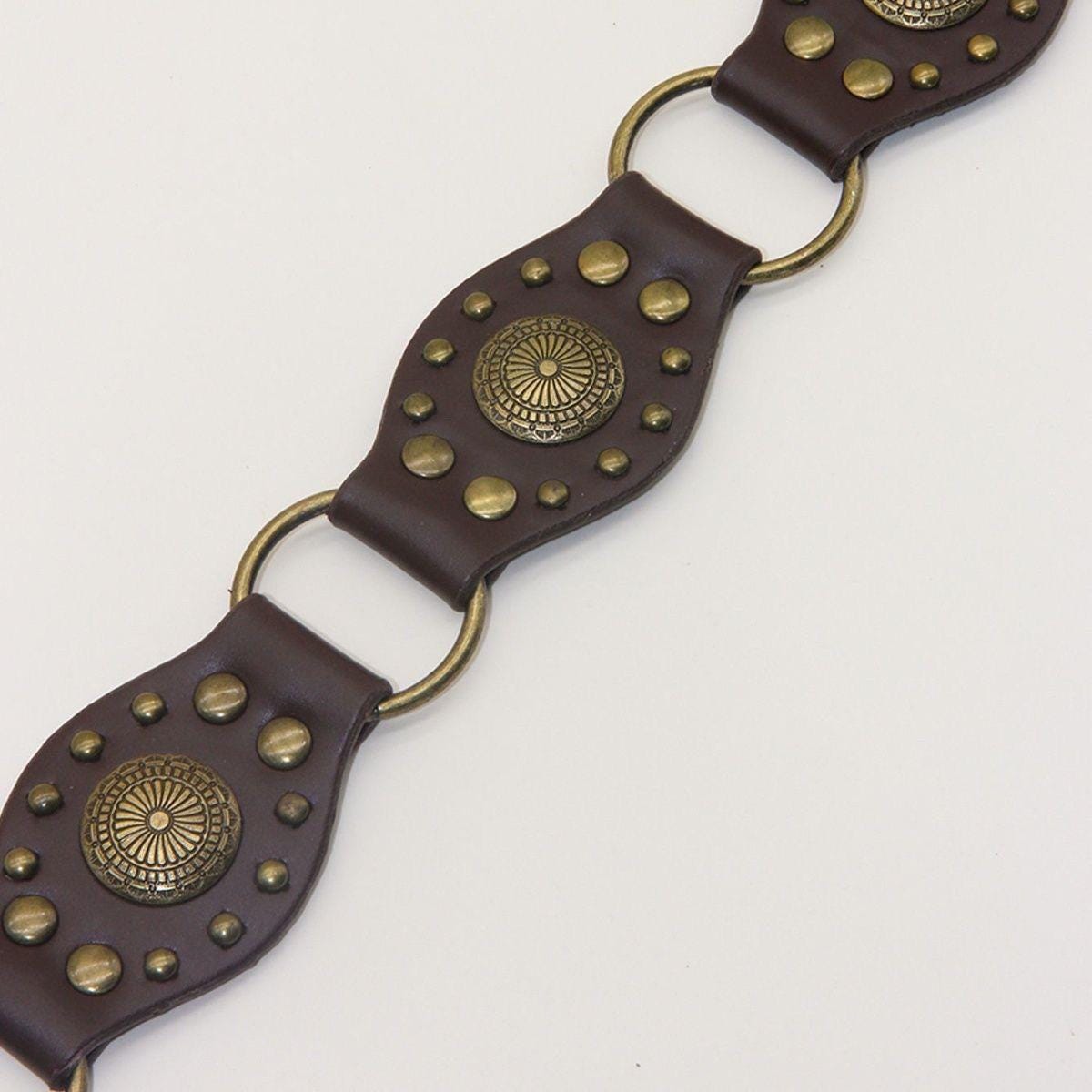 Brown Western Concho Belt