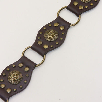 Brown Western Concho Belt