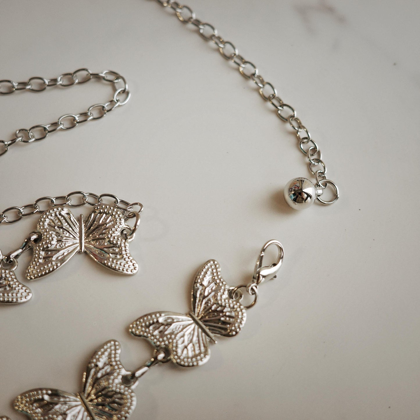 Silver Butterfly Waist Chain