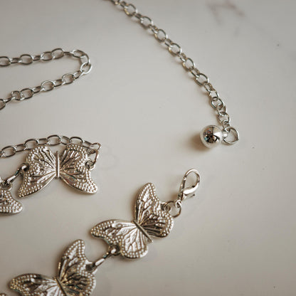 Silver Butterfly Waist Chain