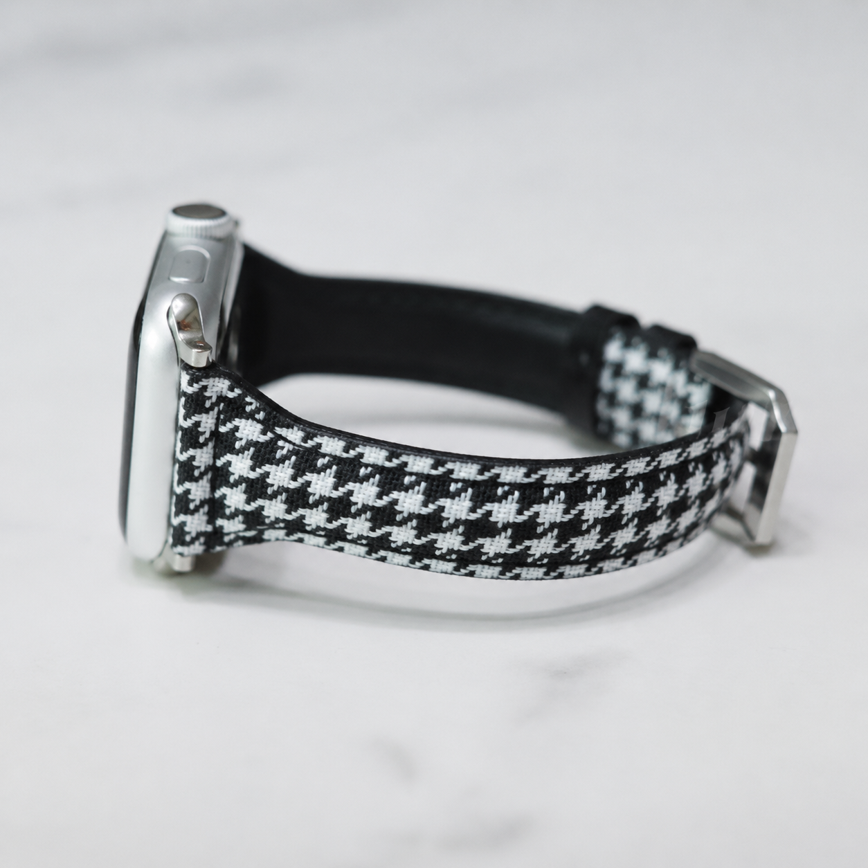 Checkered Leather Apple Watch Band