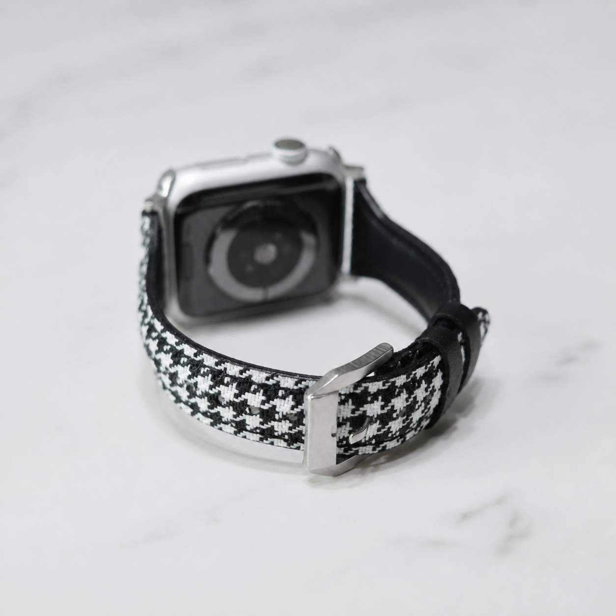Checkered Leather Apple Watch Band