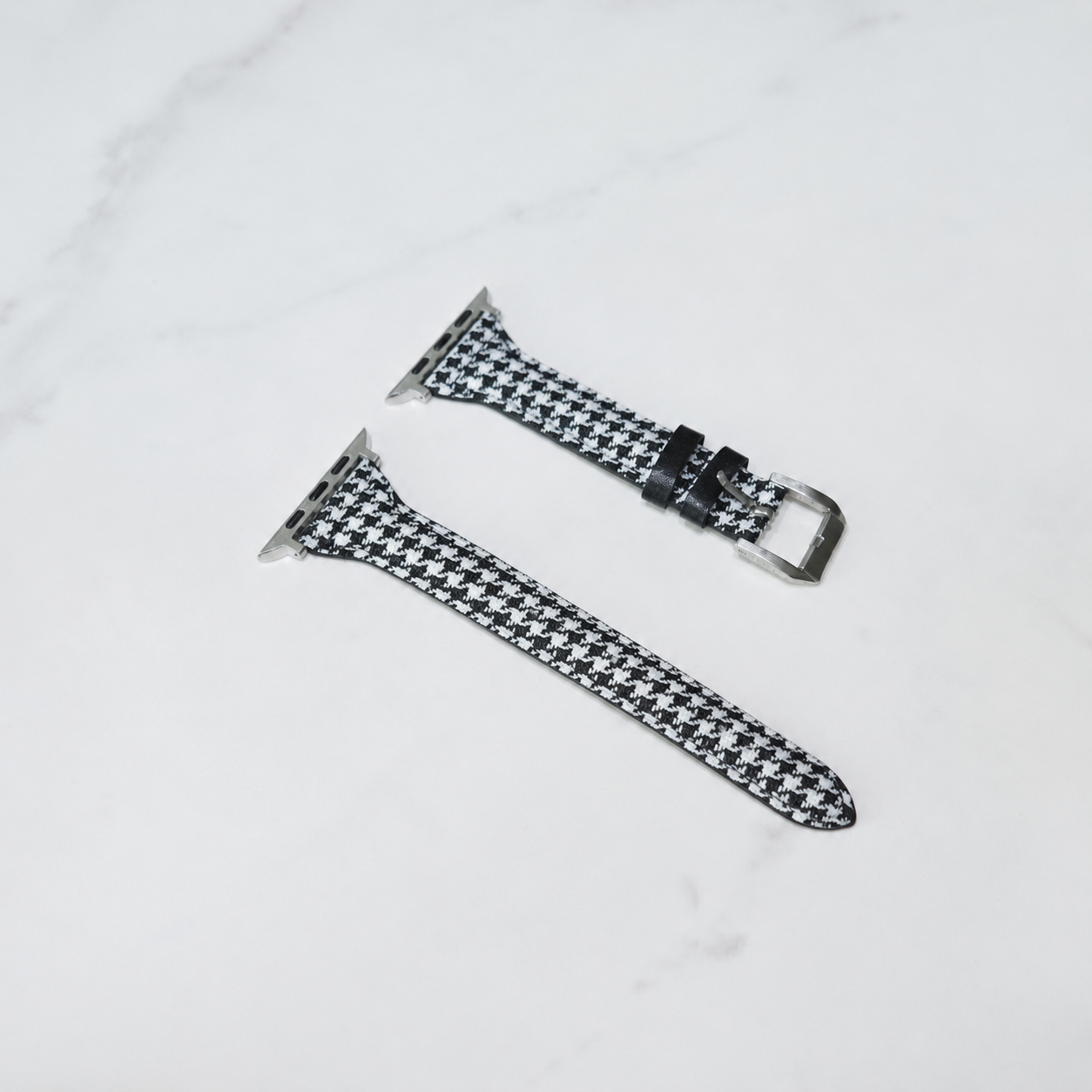 Checkered Leather Apple Watch Band