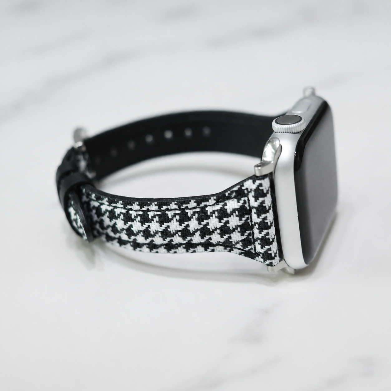Checkered Leather Apple Watch Band
