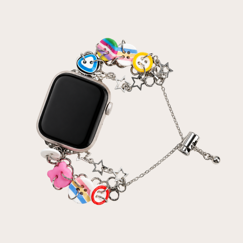 Colorful Button Charm Apple Watch Band