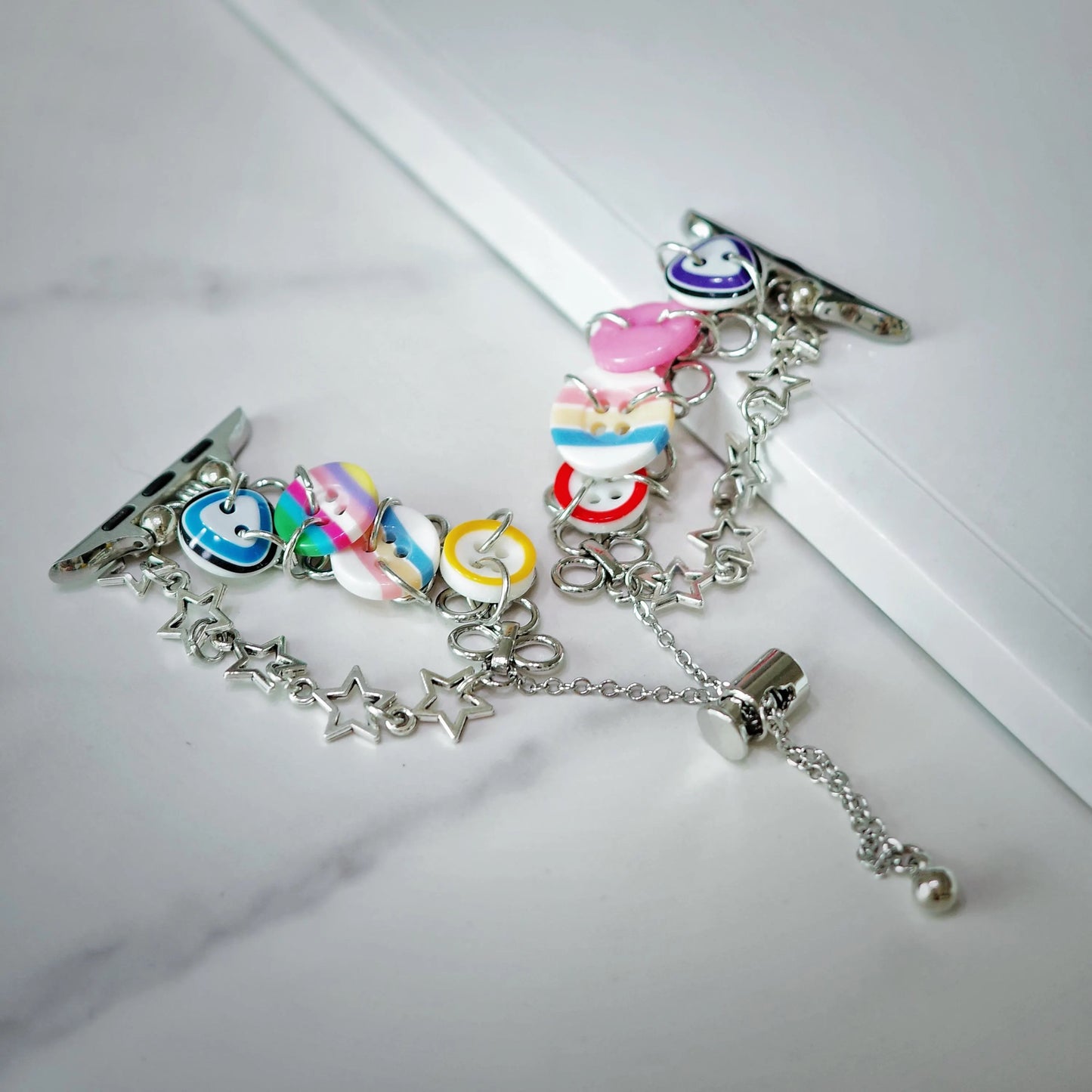 Colorful Button Charm Apple Watch Band