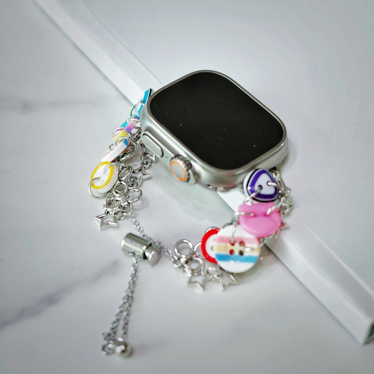 Colorful Button Charm Apple Watch Band