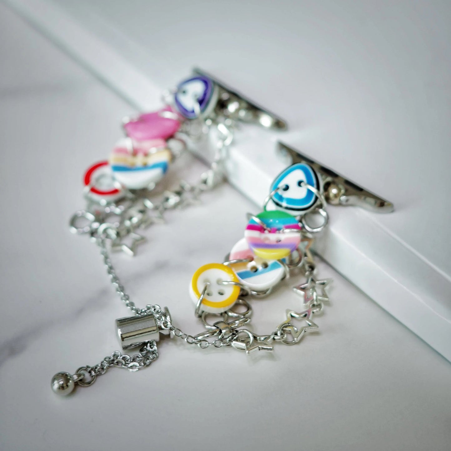 Colorful Button Charm Apple Watch Band