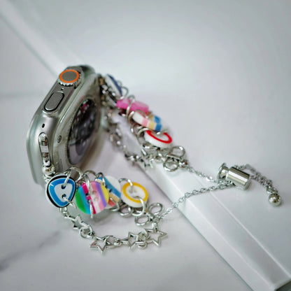 Colorful Button Charm Apple Watch Band