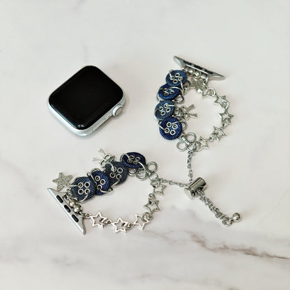 Denim Button Charm Apple Watch Band