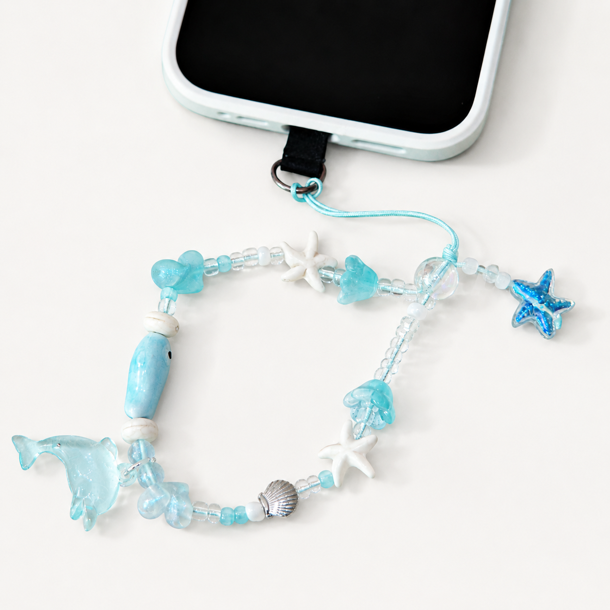 Dolphin Ocean Phone Charm