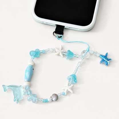 Dolphin Ocean Phone Charm