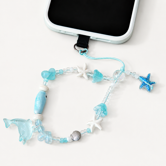 Dolphin Ocean Phone Charm