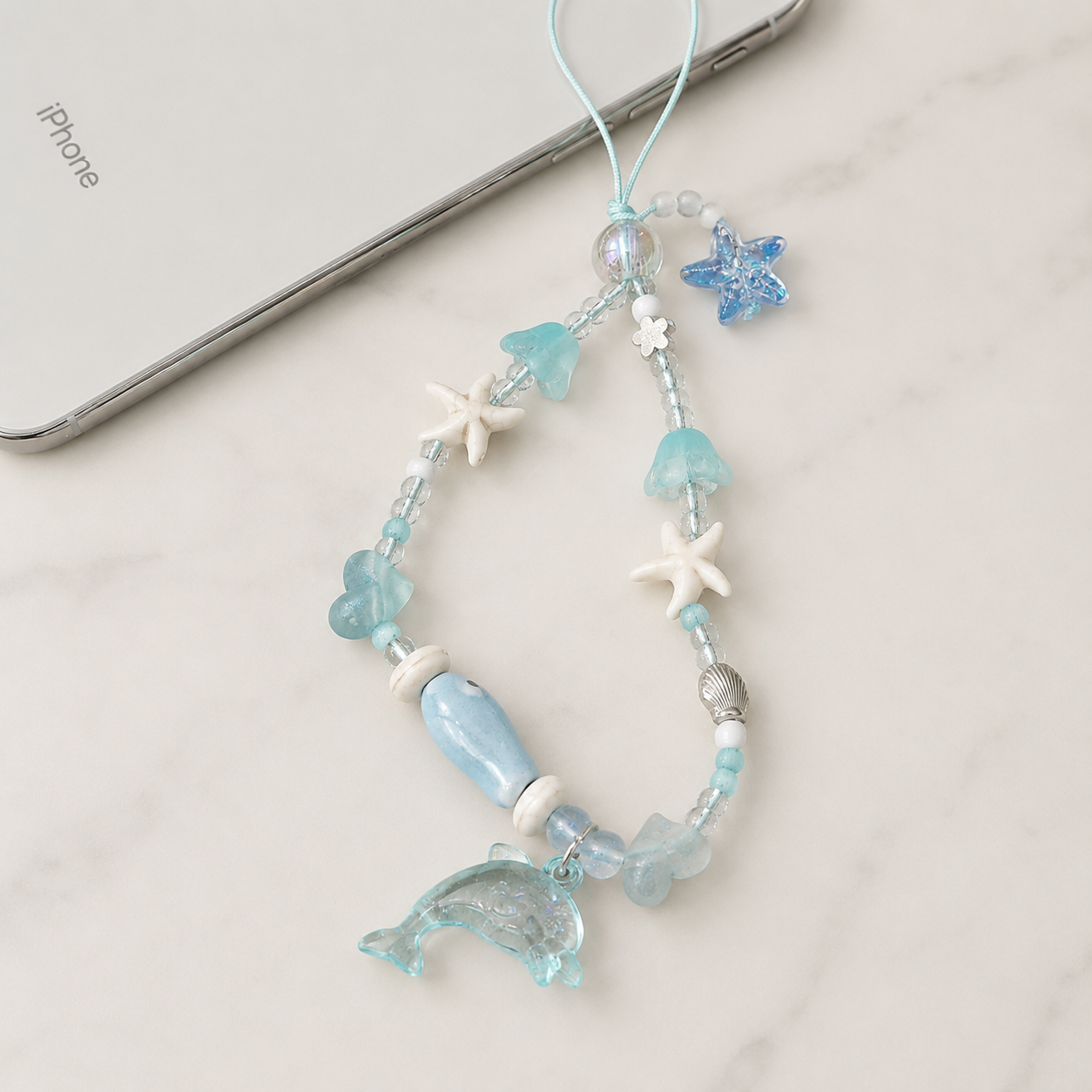 Dolphin Ocean Phone Charm