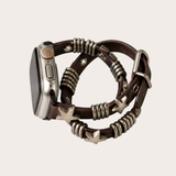Double Loop Punk Leather Apple Watch Band