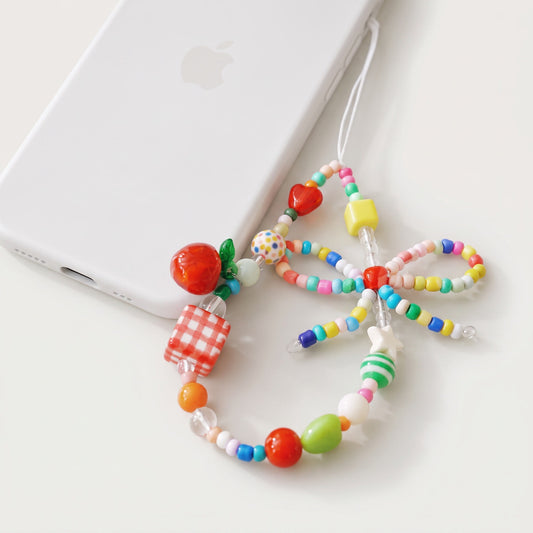 Fruity Beaded Phone Charm