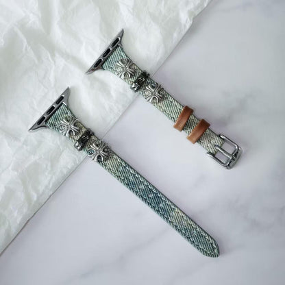 Gothic Cross Denim Apple Watch Band