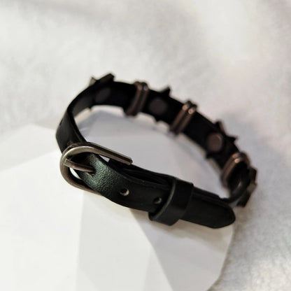 Punk Leather Star Bracelet