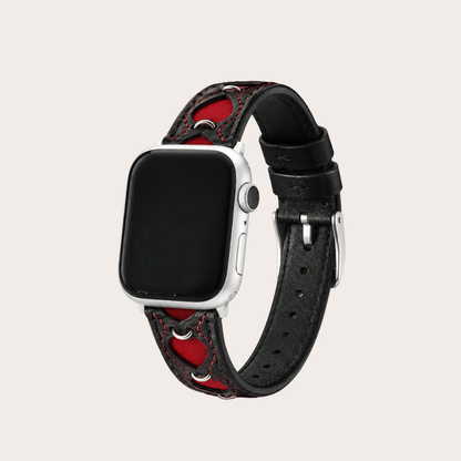 Leather Heart Apple Watch Band