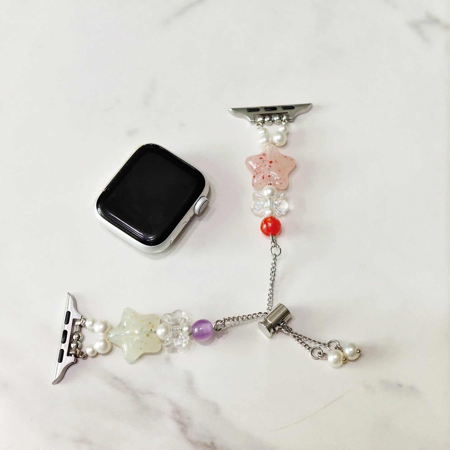 Pastel Star Beaded Apple Watch Band