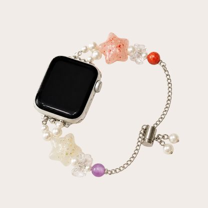 Pastel Star Beaded Apple Watch Band