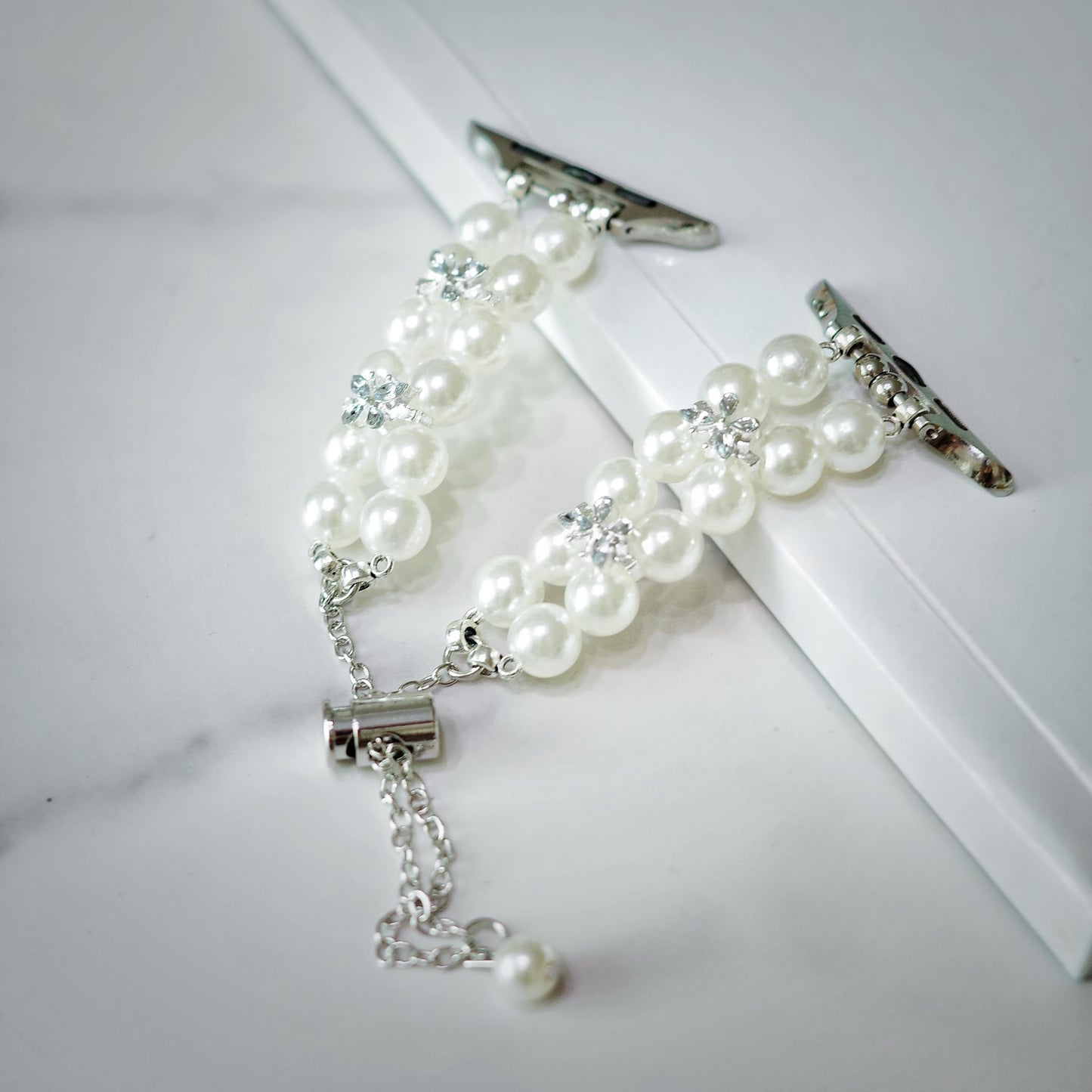 Silver Pearl Apple Watch Band