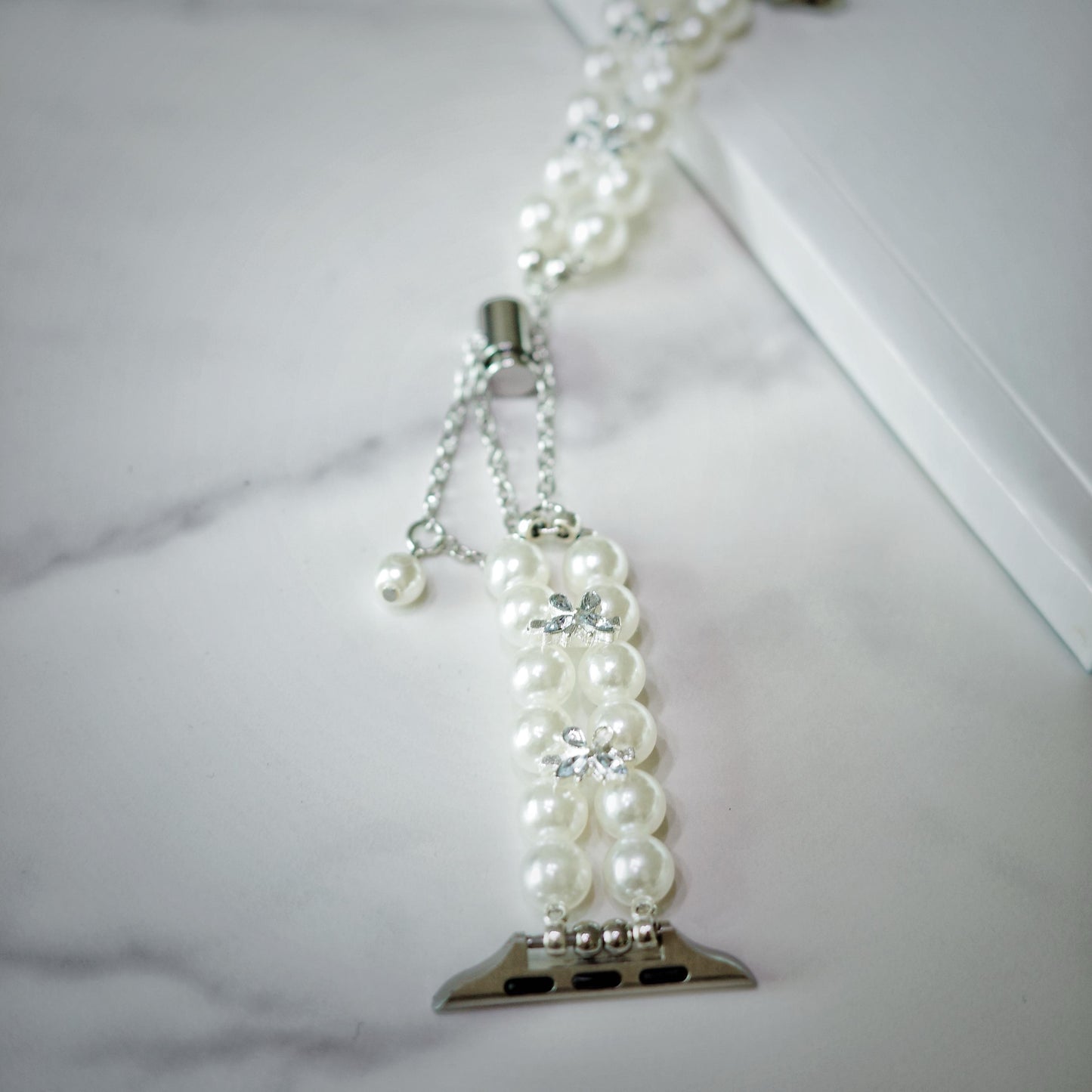 Silver Pearl Apple Watch Band