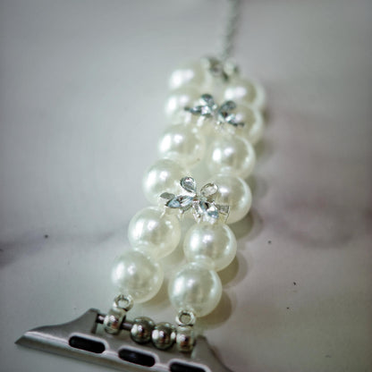 Silver Pearl Apple Watch Band