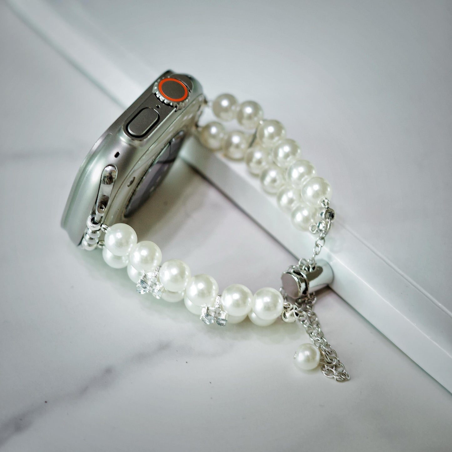 Silver Pearl Apple Watch Band