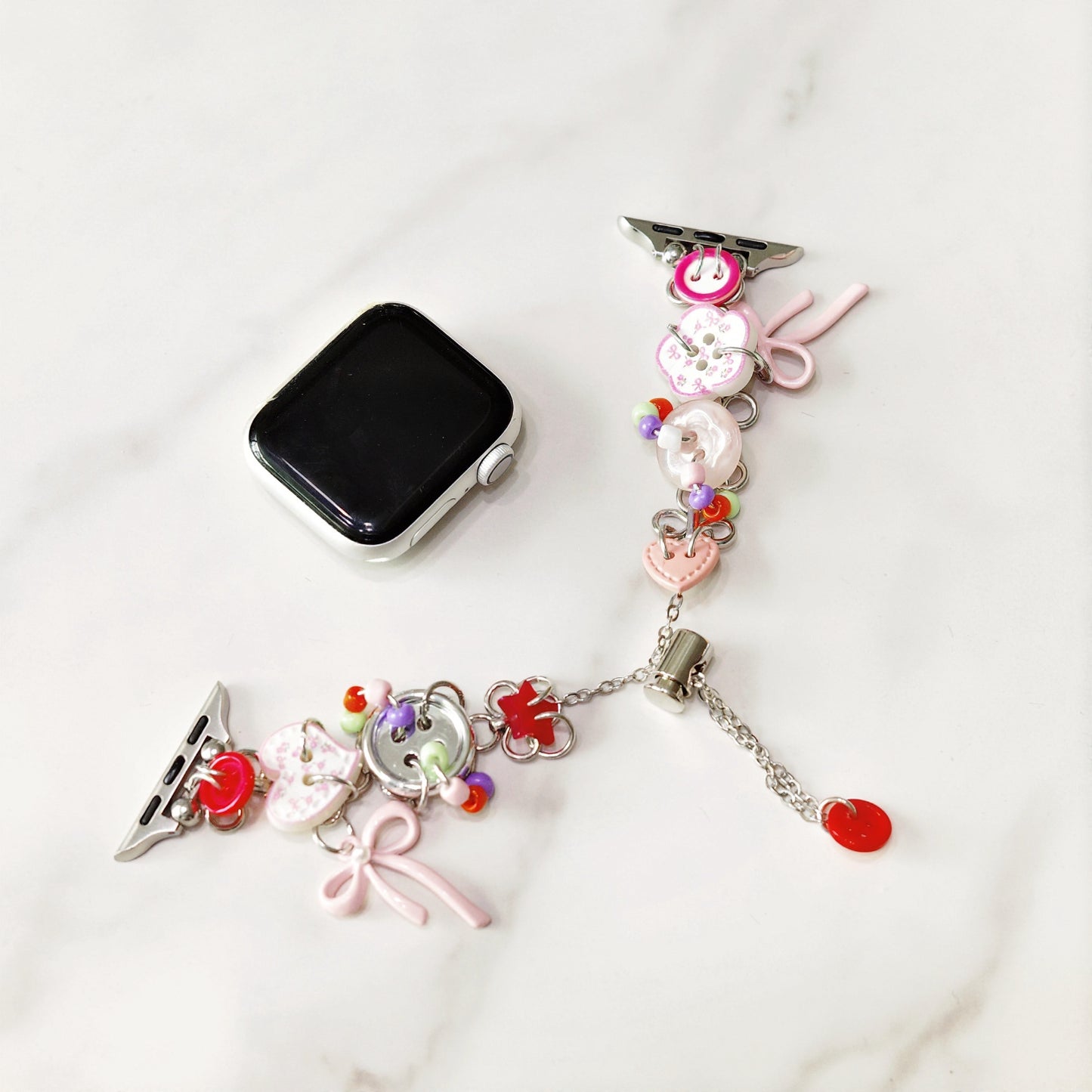 Pink Bow Charm Apple Watch Band
