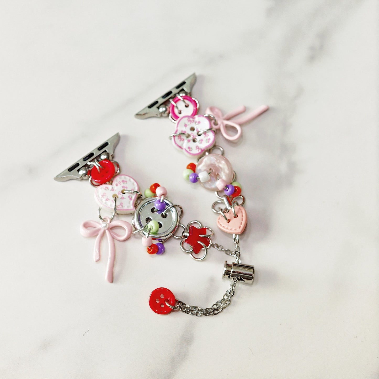 Pink Bow Charm Apple Watch Band