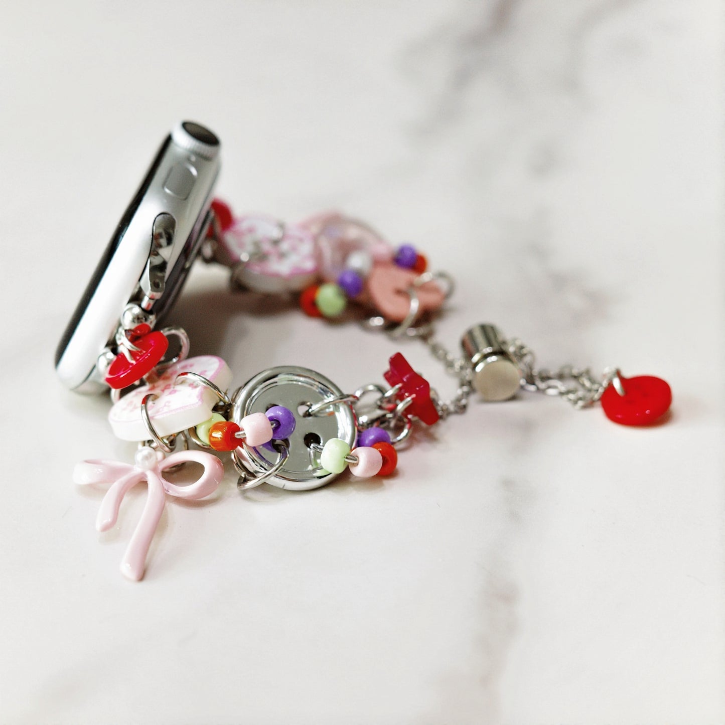Pink Bow Charm Apple Watch Band