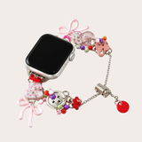 Pink Bow Charm Apple Watch Band