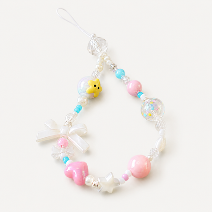 Pink Bow Phone Charm