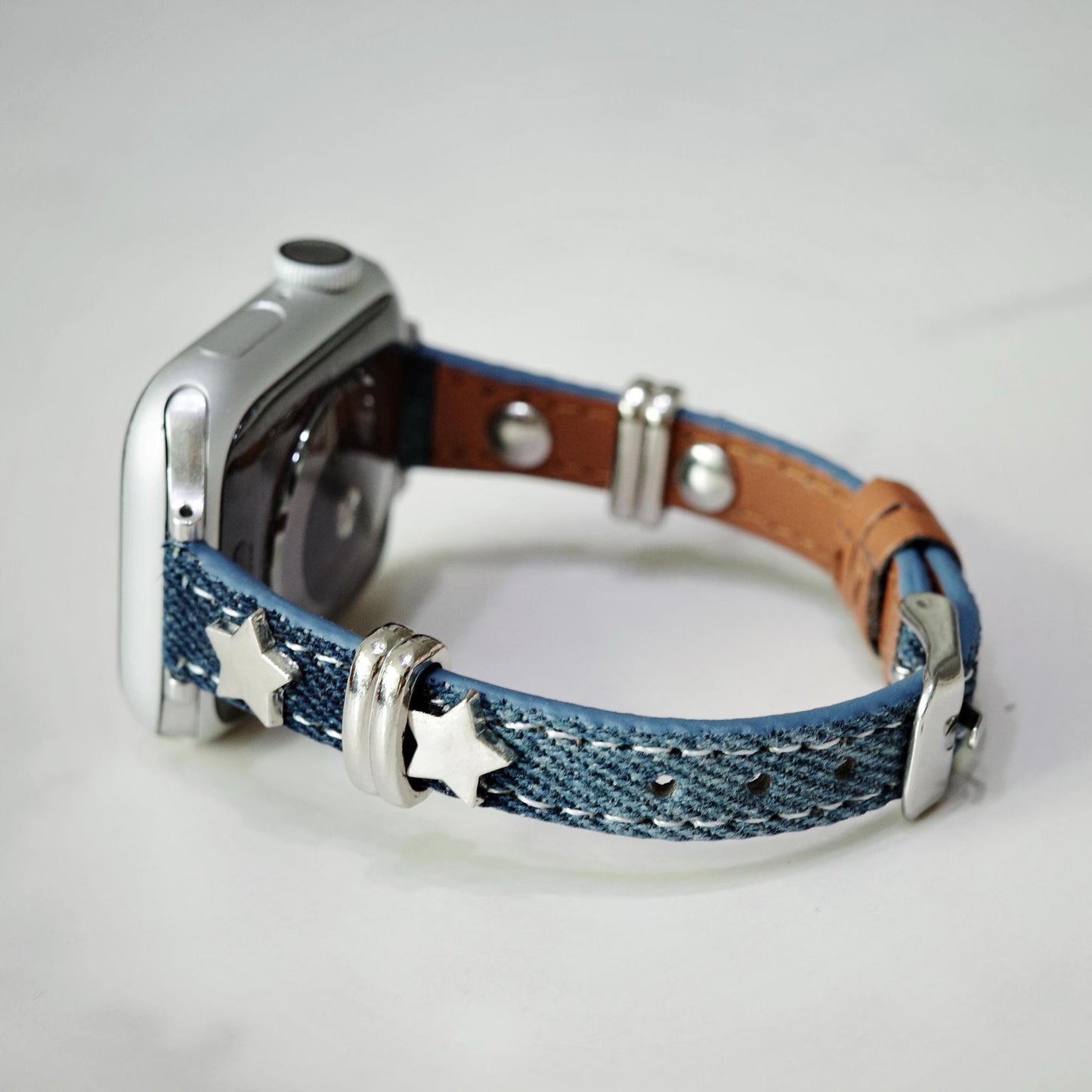 Punk Blue Denim Apple Watch Band