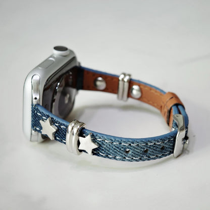 Punk Blue Denim Apple Watch Band