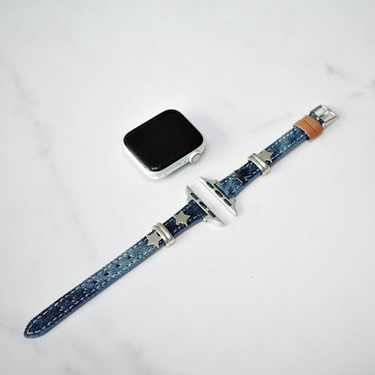 Punk Blue Denim Apple Watch Band