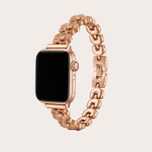 Rose Gold Sakura Blossom Apple Watch Band