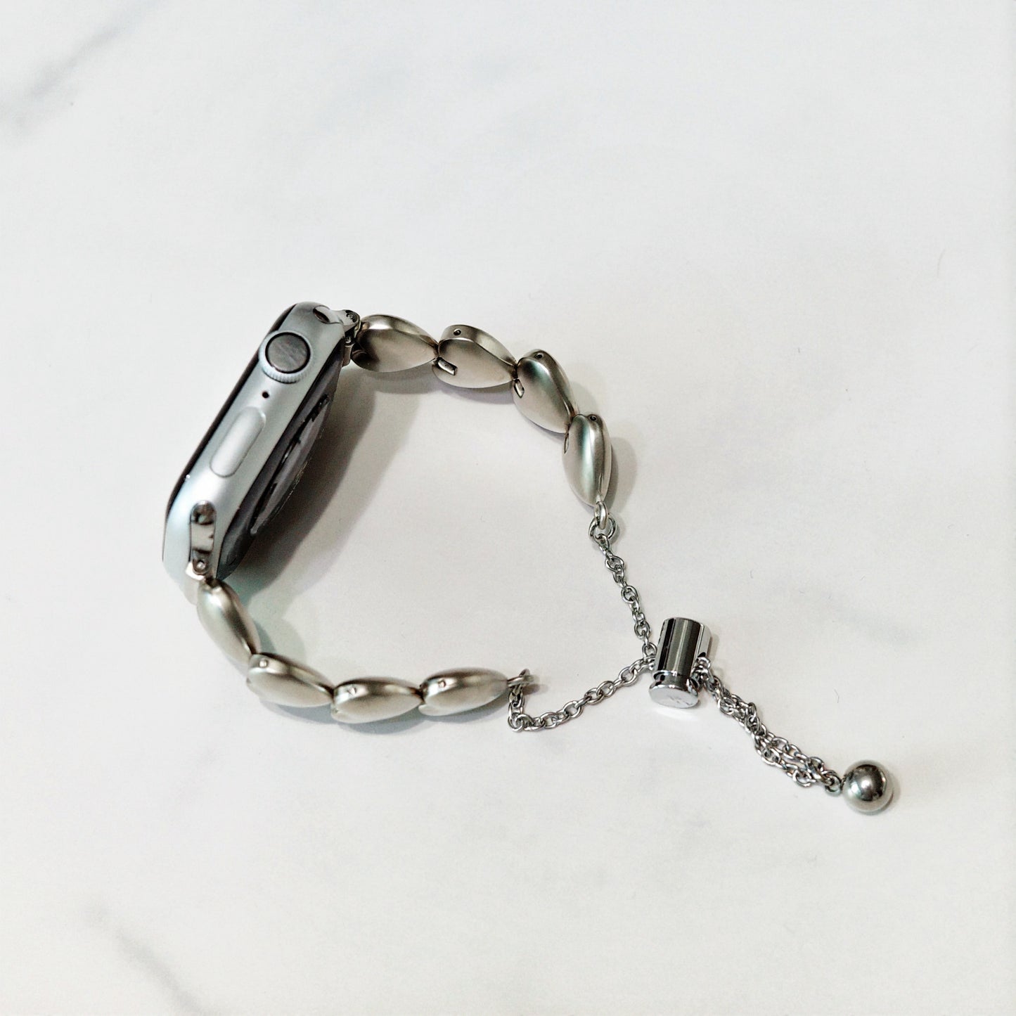 Silver Bubble Heart Apple Watch Band